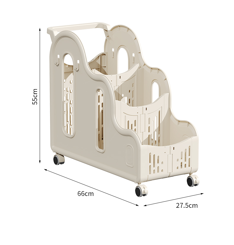 Sports Equipment Trolley - Storage rack Movable yoga mat Home