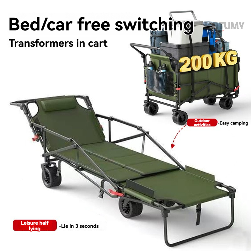 Foldable Camping Wagon with Ta - đánh giá và giá Sports Equipment Trolley