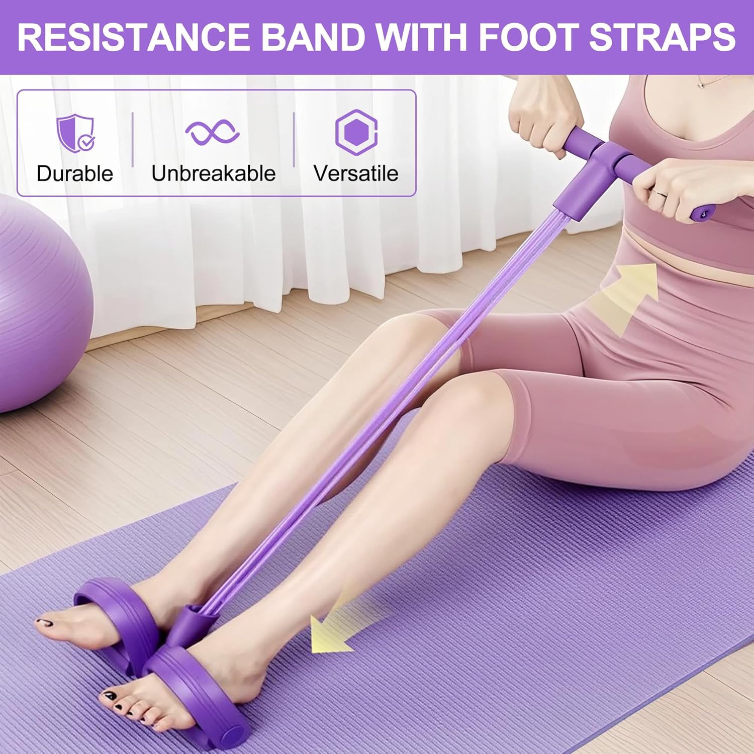 4-Tube Pedal Resistance Band M - đánh giá và giá Sports Equipment Warehouse