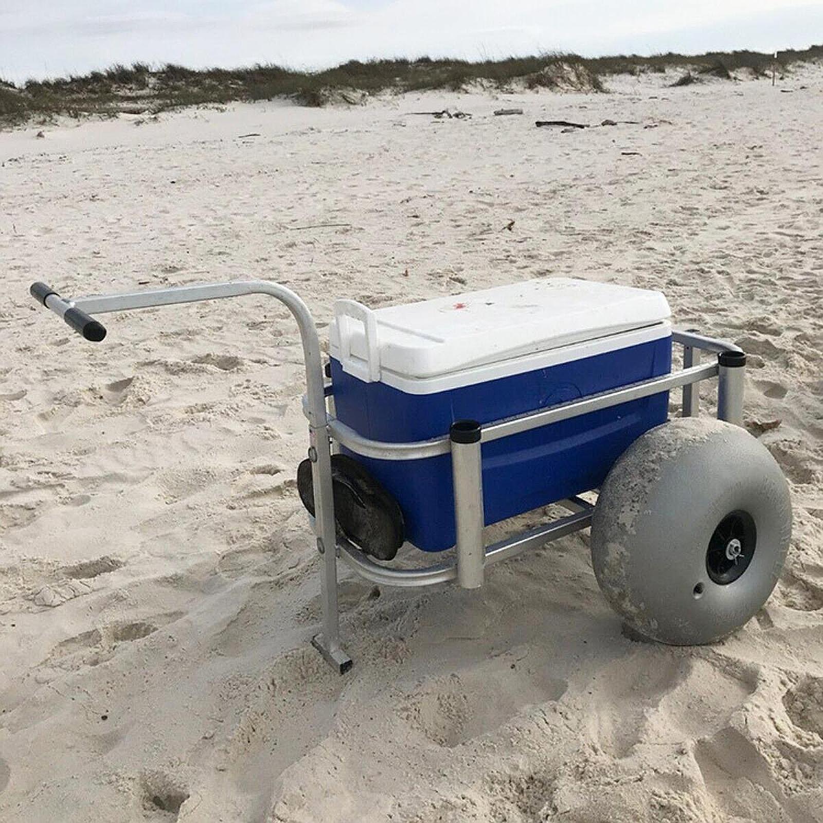 Beach Cart Sand Wheels 16 Inch - đánh giá và giá Sports Equipment Trolley