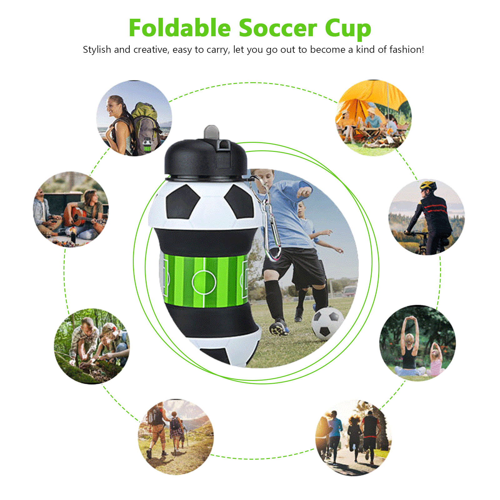 550ml Foldable Football Water  - đánh giá và giá Sports Equipment Types