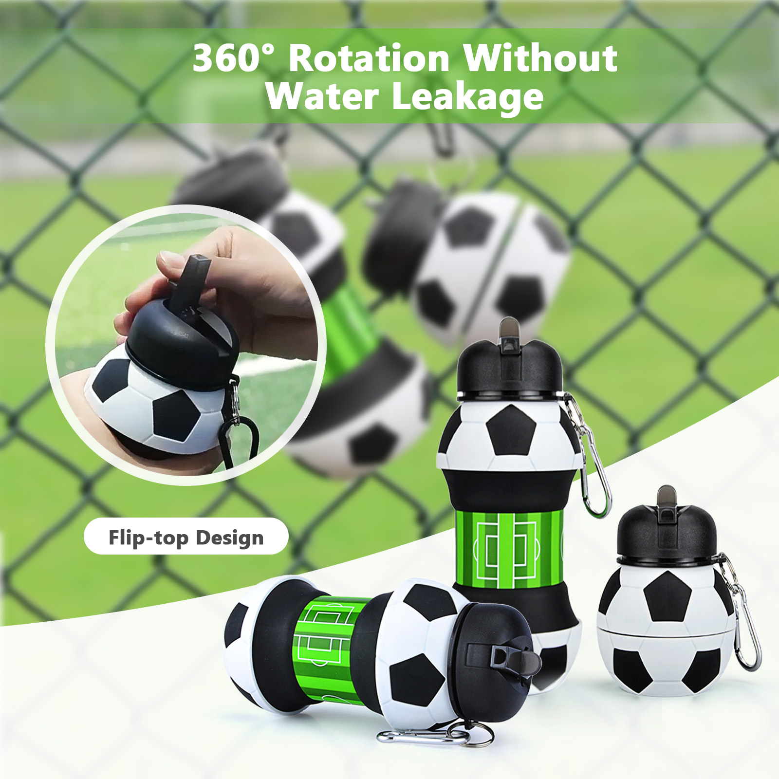 550ml Foldable Football Water  - đánh giá và giá Sports Equipment Types