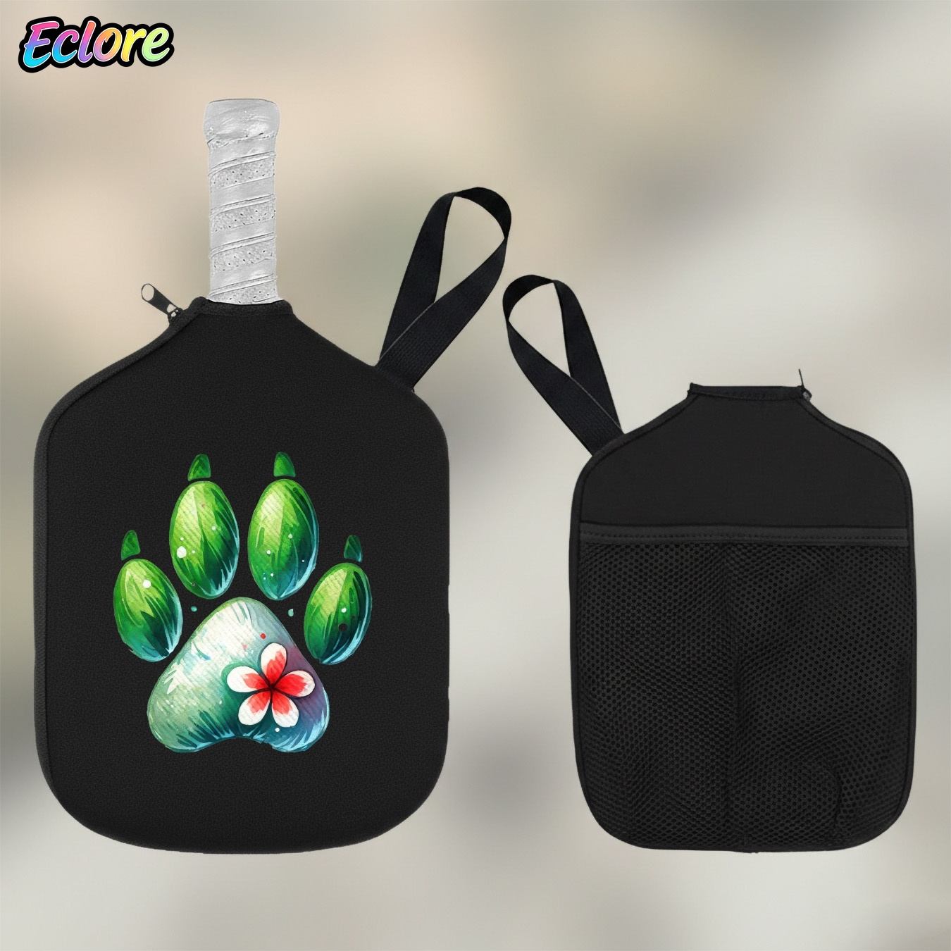 Green Watercolor Paw Print Pad - đánh giá và giá Pickleball Paddle